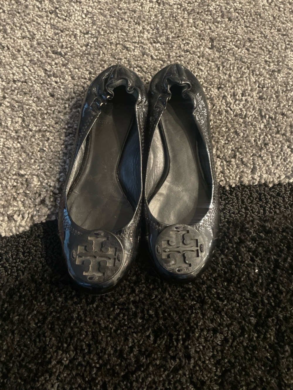TORY BURCH Reva Patent Leather Flats.